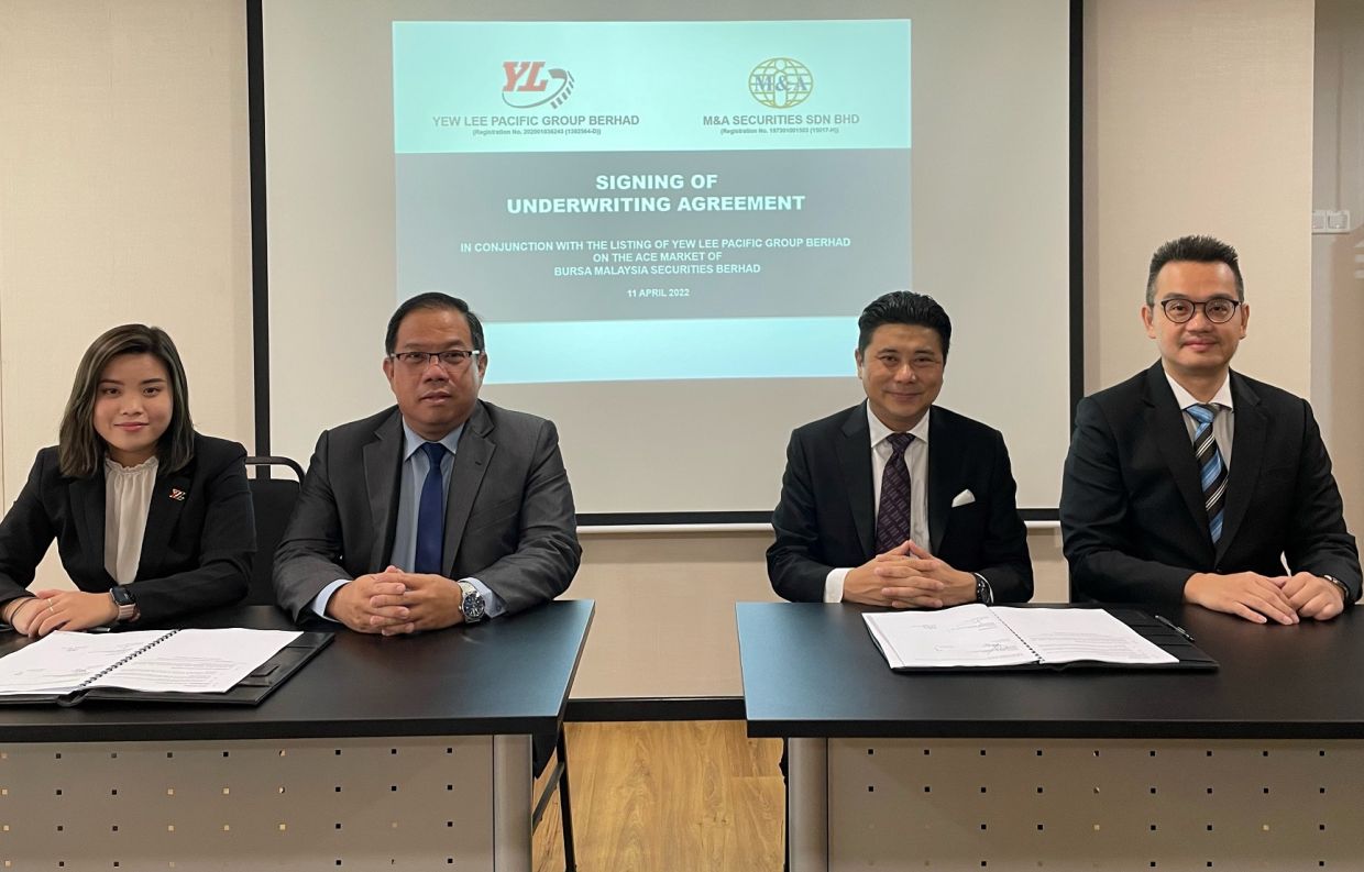 Underwriting Agreement With M&A Securities | Yew Lee Pacific Group