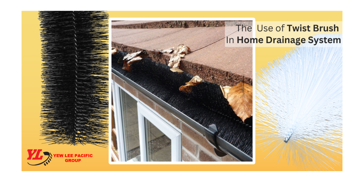 use of twist brush in home drainage system